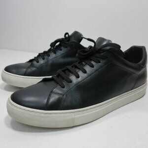Svensson Leather Classic Low Black White Hand Made Men's Comfort Oxfords Sz 44